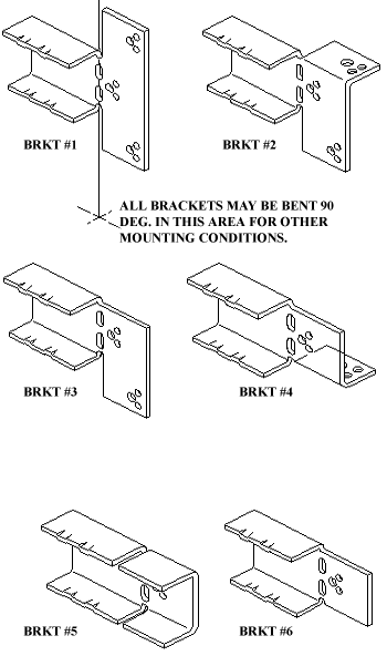 100 breadboard brackets